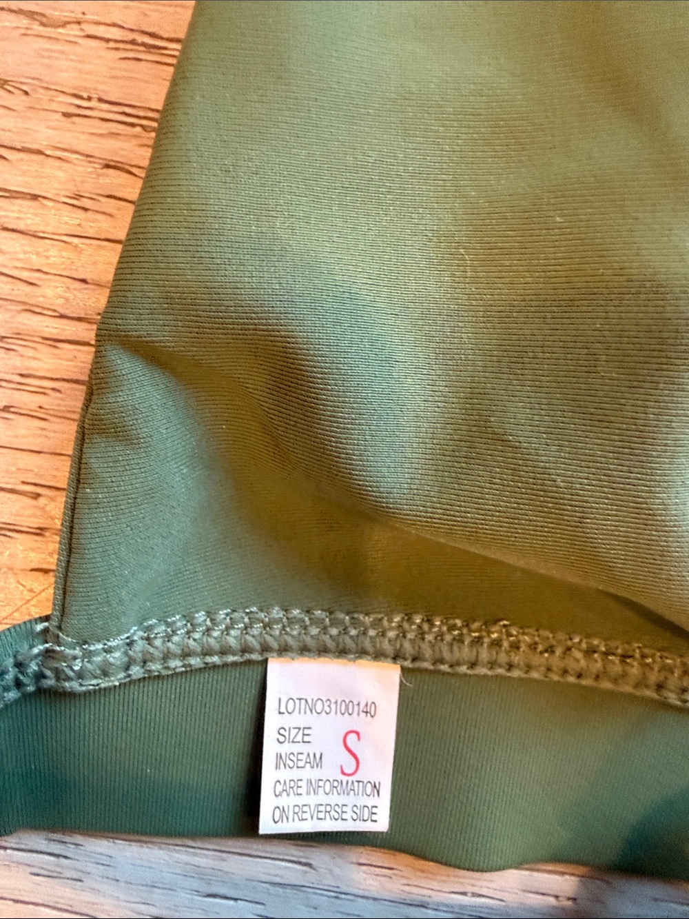 Amazon Olive Green Triangle swim top - Picture 2 of 4